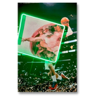 Creation of Adam Basketball LED wall art in Originals LED Wall Art finish - main product view | KULORI