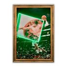 Creation of Adam Basketball LED wall art in Originals LED Wall Art finish - framed product view | KULORI