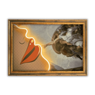 Creation of Adam Lips LED wall art in Originals LED Wall Art finish - framed product view | KULORI