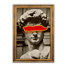David Red Band LED wall art in Originals LED Wall Art finish - framed product view | KULORI