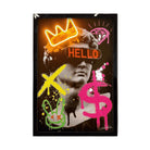 David Future Graffiti LED wall art in Originals LED Wall Art finish - framed product view | KULORI