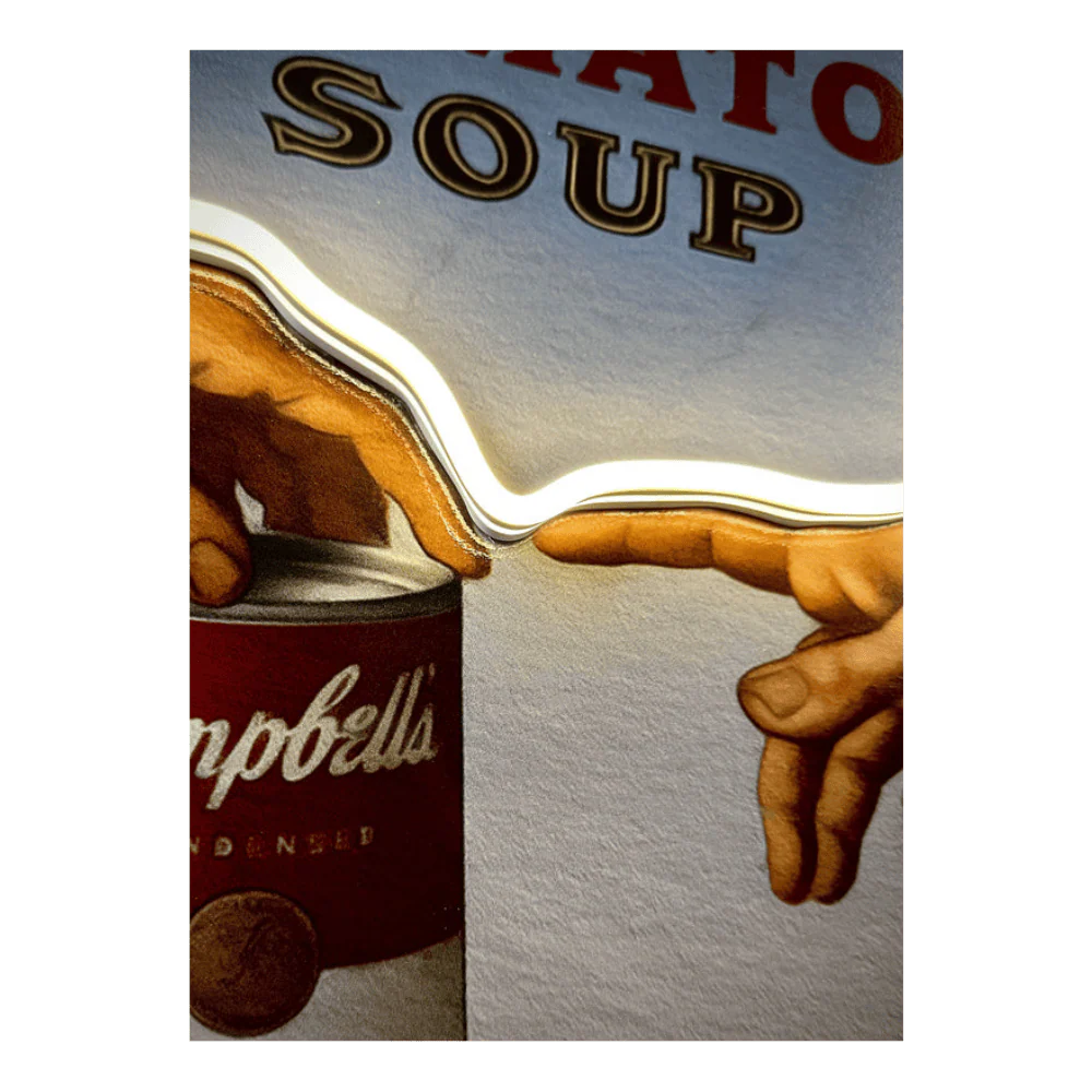 The Divine Soup LED wall art in Originals LED Wall Art finish - additional product view | KULORI