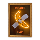 Don't Eat This Banana LED wall art in Originals LED Wall Art finish - framed product view | KULORI