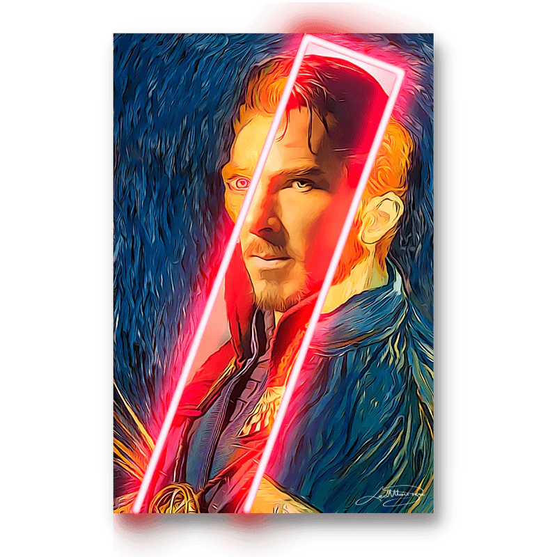 Doctor Strange Van Gogh LED wall art in Originals LED Wall Art finish - main product view | KULORI