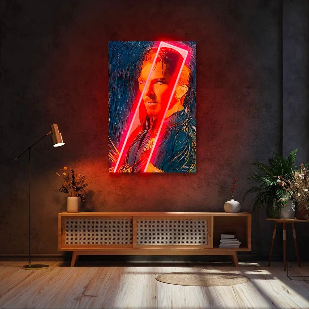 Doctor Strange Van Gogh LED wall art in Originals LED Wall Art finish - alternate product view | KULORI