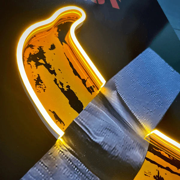 Don't Eat This Banana LED wall art in Originals LED Wall Art finish - additional product view | KULORI