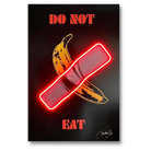 Don't Eat This Banana V.2 LED wall art in Originals LED Wall Ar finish - main product view | KULORI