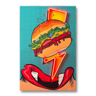 Flash Burger Pop Art LED wall art in Originals LED Wall Art finish - main product view | KULORI