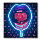 Fruit Passion Lips v.1 LED wall art in Originals LED Wall Art finish - main product view | KULORI