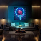 Fruit Passion Lips v.1 LED wall art in Originals LED Wall Art finish - alternate product view | KULORI