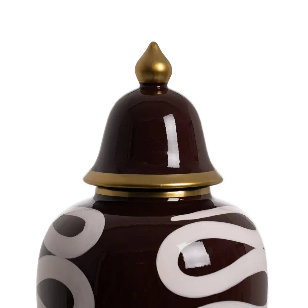 Decorative urn with artistic design | KULORI Malta & Gozo