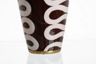 Decorative vase with wavy pattern on a white background | KULORI Malta & Gozo