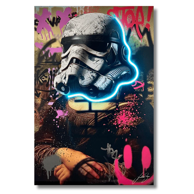 Gioconda Urban LED wall art in Originals LED Wall Art finish - alternate product angle | KULORI