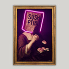Sushiptible V.1 LED wall art in Originals LED Wall Art finish - framed product view | KULORI