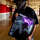 Mask face x Ikos One LED wall art - additional product view | KULORI
