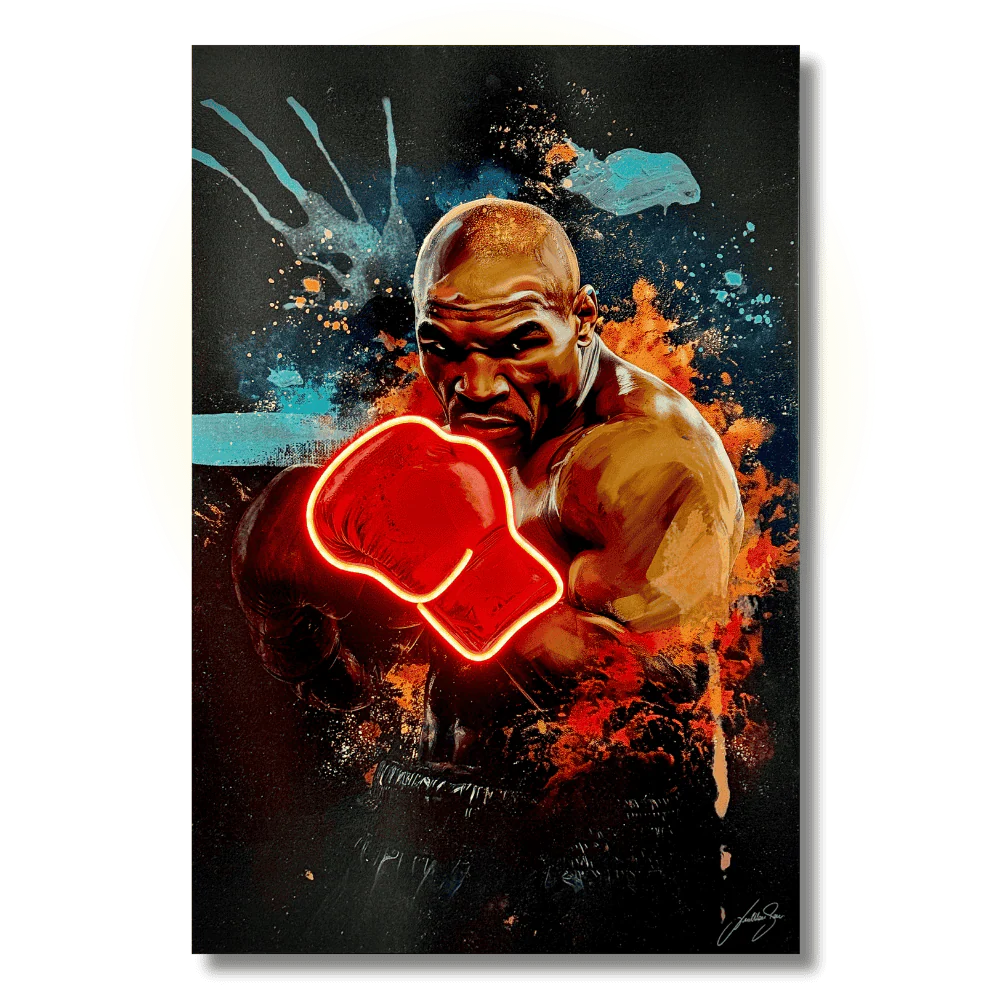 Iron Mike LED wall art in Originals LED Wall Art finish - main product view | KULORI