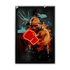 Iron Mike LED wall art in Originals LED Wall Art finish - framed product view | KULORI