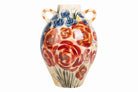 Decorative vase with floral design