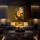 Leonardo Champagne LED wall art in Originals LED Wall Art finish - alternate product view | KULORI