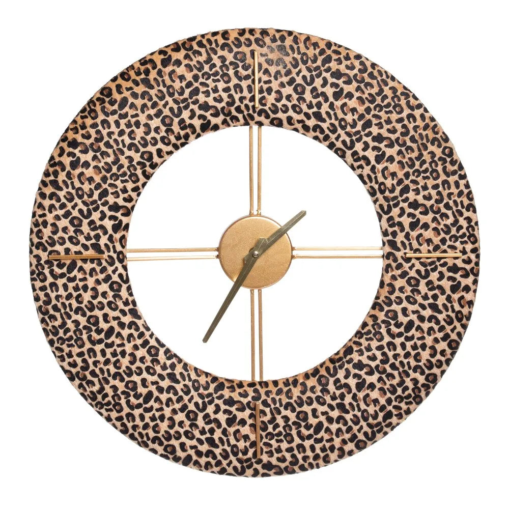 Wall clock with leopard print design | KULORI Malta & Gozo