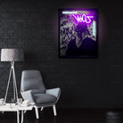 Mask face x Ikos One LED wall art - alternate product view | KULORI