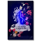 Medusa Flowers LED wall art in Originals LED Wall Art finish - alternate product angle | KULORI