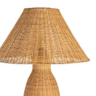 Wicker lamp with a textured shade | KULORI Malta & Gozo