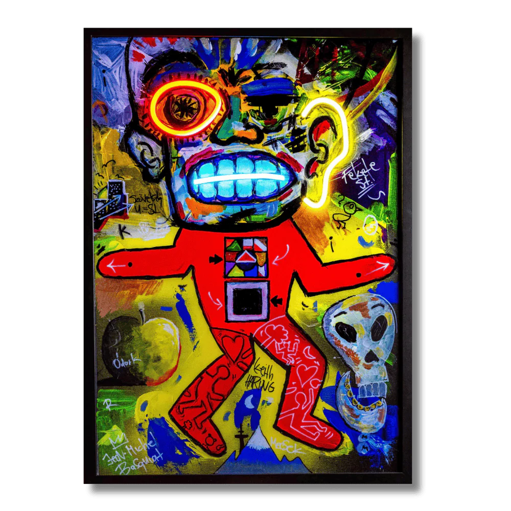 Hommage x Ódor K. LED wall art - main product view | KULORI