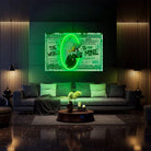 Paperoni Dollar LED wall art in Originals LED Wall Art finish - alternate product view | KULORI