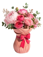 Blush Bow Bouquet Vase - main product view | KULORI