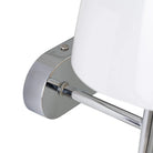 Close-up of iron base wall lamp 
