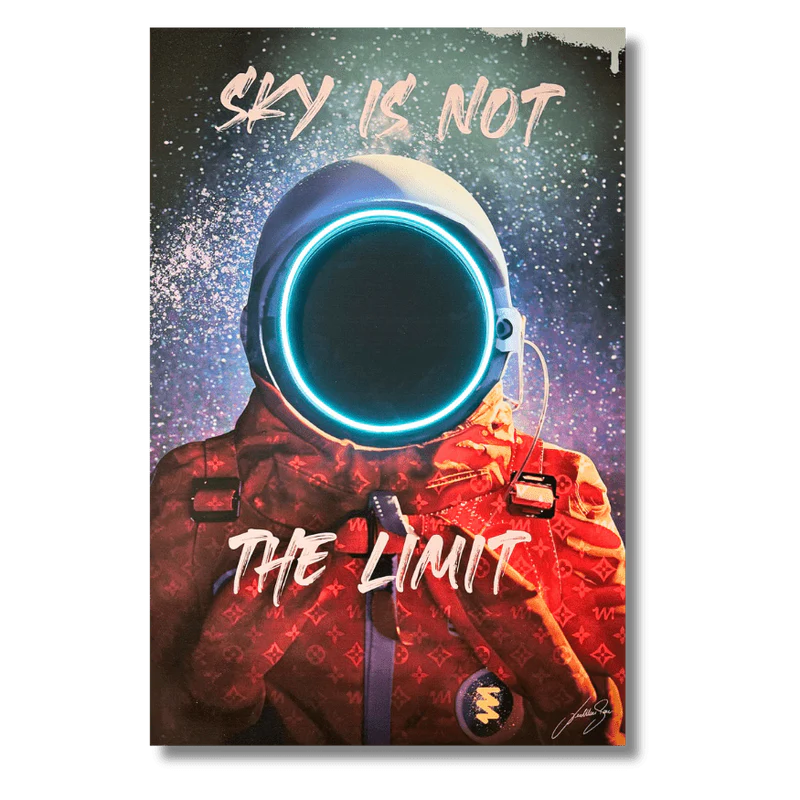 Spaceman LED wall art in Originals LED Wall Art finish - main product view | KULORI