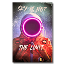 Spaceman LED wall art in Originals LED Wall Art finish - alternate product angle | KULORI