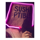 Sushiptible V.1 LED wall art in Originals LED Wall Art finish - additional product view | KULORI