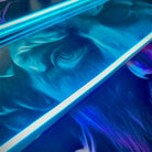 Zeus Pop Blue Band LED wall art in Originals LED Wall Art finish - additional product view | KULORI