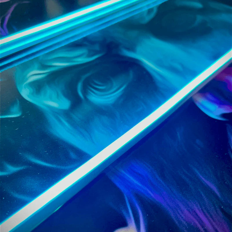 Zeus Pop Blue Band LED wall art in Originals LED Wall Art finish - additional product view | KULORI